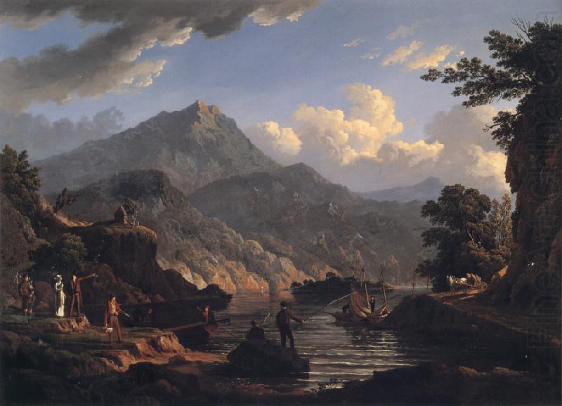 John Knox Landscape with Tourists at Loch Katrine china oil painting image